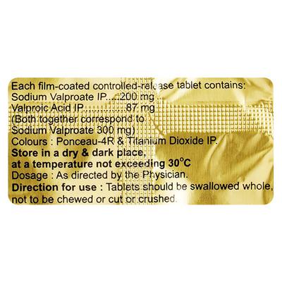 Valprid CR 300mg Tablet 10'S - Epilepsy/Convulsion-Ant