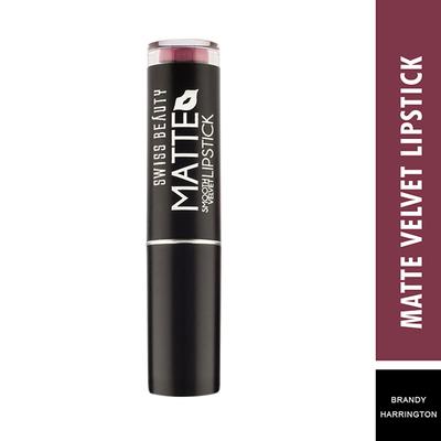 Swiss Beauty Smooth Velvet Matte Lipstick - (Brandy Harrington) 3.2 gm - Lipsticks