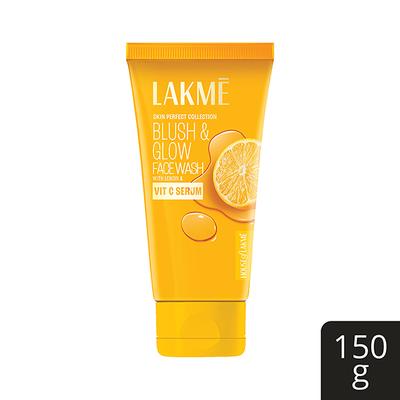 Lakme Blush and Glow Brightening Face Wash with Vitamin C Serum and Lemon Fruit Extracts 150 gm - Face Wash & Cleansers