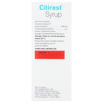 CITIREST Syrup 100ml - Nootropics And Neurotrophics
