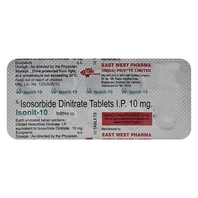 ISONIT 10 Tablet 10's - Angina