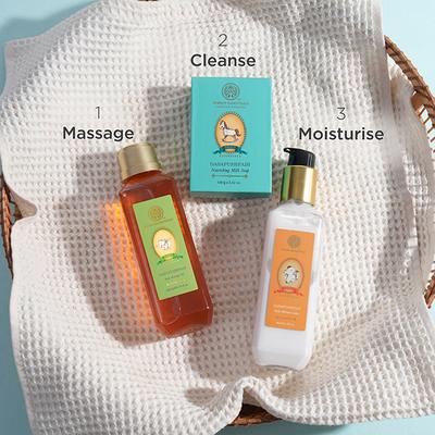 Forest Essentials Dasapushpadi Baby Body Massage Oil 200ml - Creams/Oils/Lotions