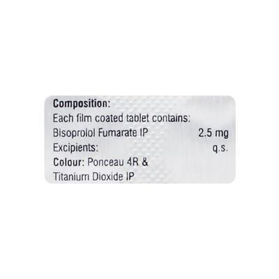 BISOPHARM 2.5 Tablet 10's - Hypertension-Bet
