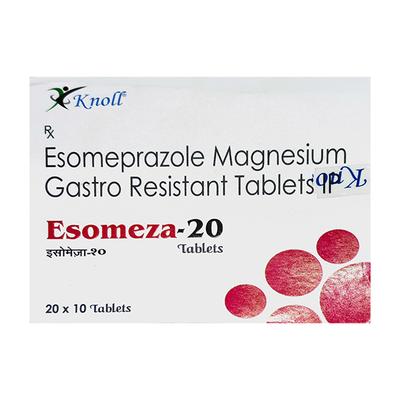 ESOMEZA 20 Tablet 10's - Ulcer/Reflux/Flatulence-Aaa