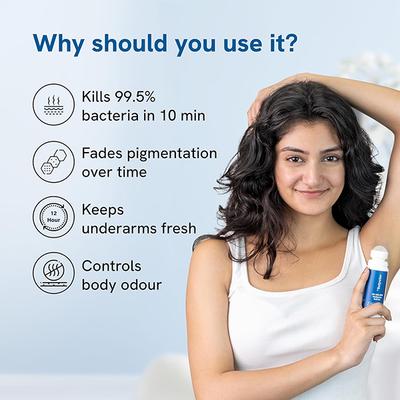 Be Bodywise 4% AHA BHA Underarm Roll On - Flora 75 ml - Women Deodorants/Roll-Ons