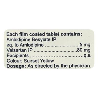 Valembic 80 AM Tablet 10'S - Hypertension-Cal