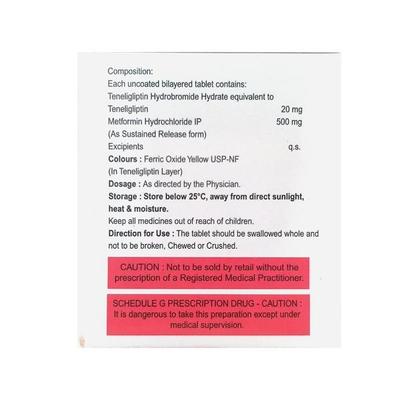 Tenligress M 20/500mg Tablet 10'S - Diabetes-Ant
