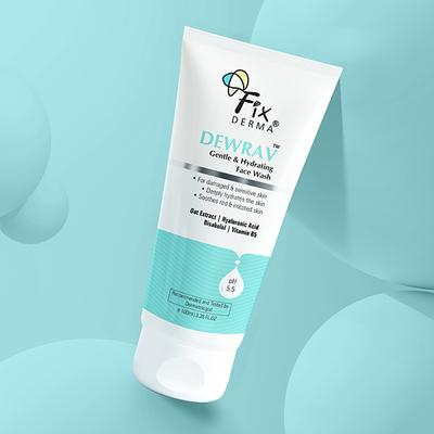 Fixderma Dewrav Gentle & Hydrating  with 6% Oats Extract, Provides Hydration Face Wash (100 ml) - Face Wash & Cleansers