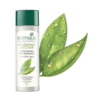 Biotique Morning Nectar Flawless Skin Moisturizer - All Skin Types 190 ml - Lotions & Creams