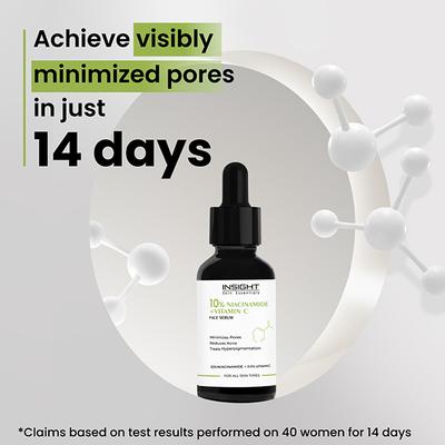 Insight Cosmetics 10% Niacinamide Vitamin C Face Serum 30 ml - Face Serum