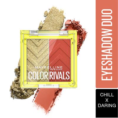 Maybelline New York Color Rivals Shadow Longwear Duo Eyeshadow Palette Chill x Daring 3 gm - Eyeliners