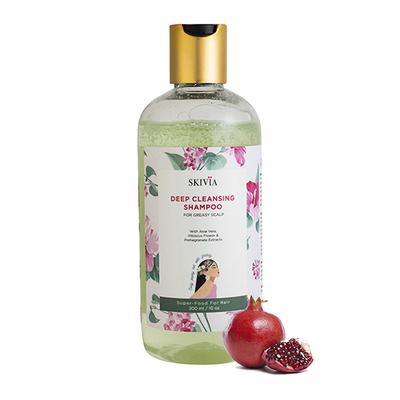 Skivia Deep Cleansing Shampoo with Vitamin E & Aloe Vera -Unisex 300 ml - Shampoos