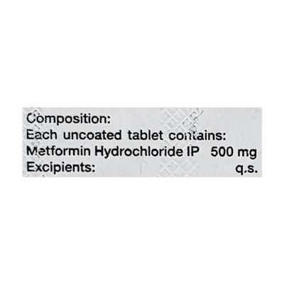 Bigomet 500mg Tablet 10'S - Diabetes-Ant