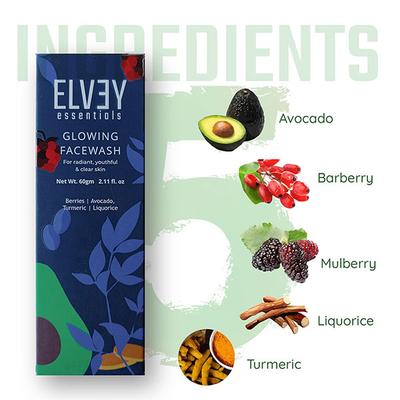 Elvey Essentials Glowing Face wash 60 gm - Face Washes
