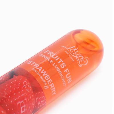 Fruits Fun Edible Strawberry Water Based Lubricant 80 ml - Flavoured Lubes