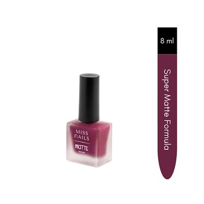 Miss Nails Matte Nail Color - Bubble Wine 8 ml - Nail Polish