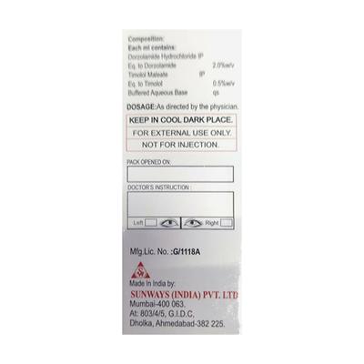 DORSUN T BAK FREE Eye Drops 5ml - Glaucoma-Ant