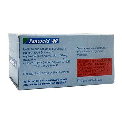 Pantocid 40mg Tablet 15'S - Ulcer/Reflux/Flatulence-Aaa