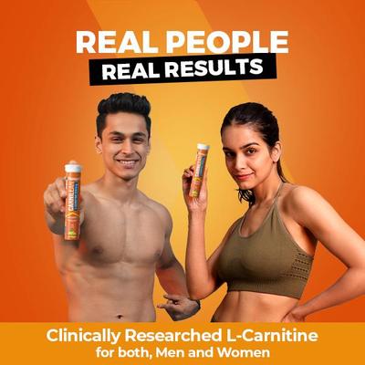Fast&Up L-Carnitine Tartrate 1000 mg Tablets - Lemon Flavour 20's - Weight Loss