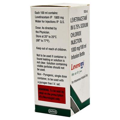 LEVERA RTU 1000 Infusion 100ml - Epilepsy/Convulsion-Ant