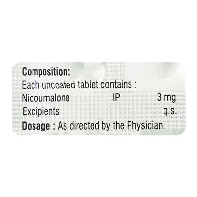 NICOMOL 3 Tablet 10's - Blood Clot-Ant