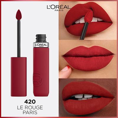 Loreal Paris Infallible Matte Resistance Liquid Lipstick, Le Rouge Paris 420 5 ml - Liquid Lipsticks