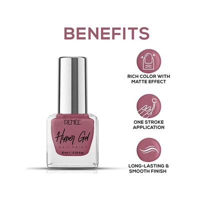 RENEE Hyper Gel Nail Paint - Orchid Pink 10 ml - Nail Polish