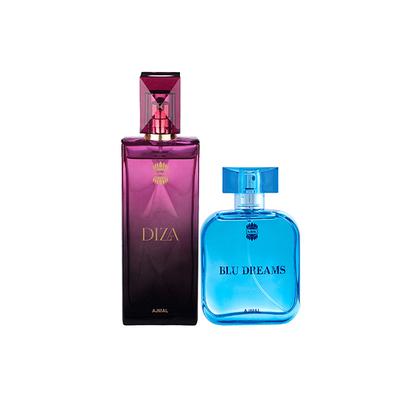 Ajmal Diza EDP Fruity Floral Perfume And Blu Dreams EDP Citurs Fruity Perfume 200 ml - Perfumes (Edt/Edp)