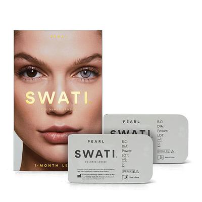 Swati Cosmetics Coloured Lenses Pearl 1 Month Contact Lenses ( - 3.75) 1's - Eyecare Lenses