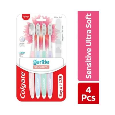 Colgate-Palmolive, Colgate Gentle Sensitive Soft Bristles Toothbrush - (4Pcs) 1's - Toothbrushes