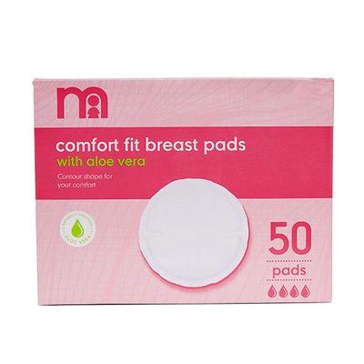 Mothercare Comfort Fit Breast Pads with Aloe Vera (Pack of 50) - Breast Pads & Shields