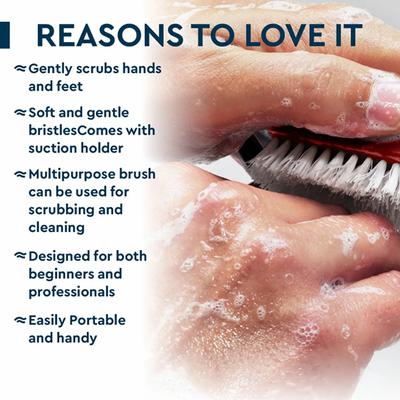 GUBB Nail Cleaning Brush With Suction Holder 50 gm - Nail Care