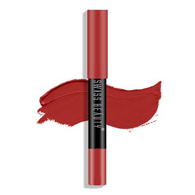Swiss Beauty Stay On Lip Crayon - (3 Red Letter) 3.5gm - Lipsticks