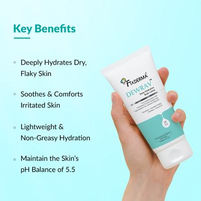 Fixderma Dewrav Deep Hydrating Body Lotion with Ceramide & Shea Butter, Moisturizer 200 ml - Face Moisturizers