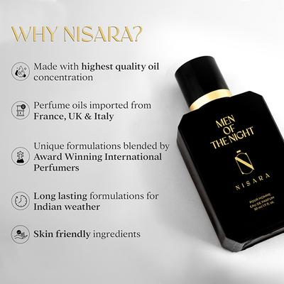 Nisara Men of The Night Perfume Long-Lasting Fragrance Chypre Musky Eau De Parfum 50 ml - Men Perfumes (Edt/Edp)