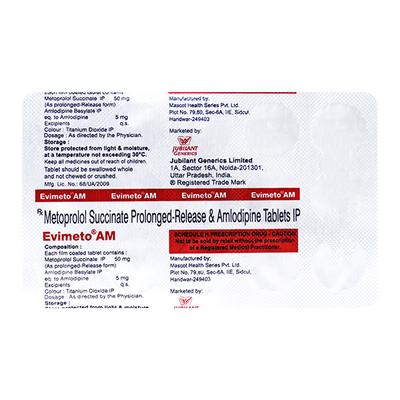 EVIMETO AM Tablet 15's - Hypertension-Cal
