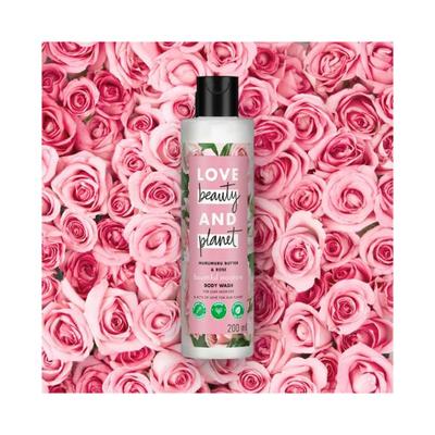Love Beauty And Planet Natural Murumuru Butter and Rose Sulfate Free Body Wash 200 ml - Shower Gels & Body Wash