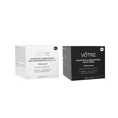 Votre Lightening & Brightening Day Moisturiser Cream Combo - White Essence - Facial Kits