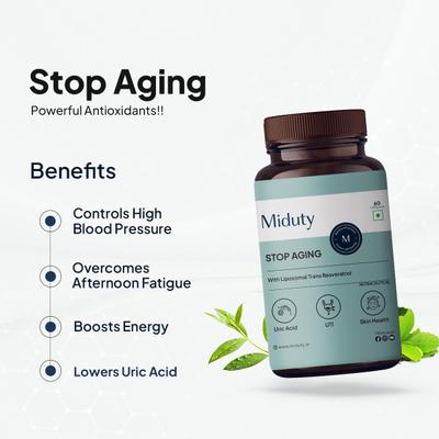 Miduty Stop Aging Capsule 60's - Vital Health