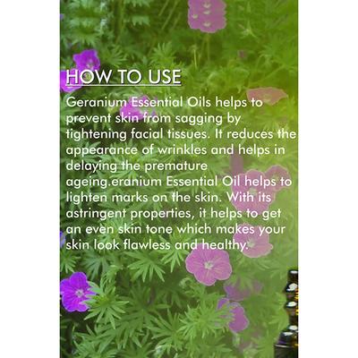 Organic Harvest Geranium Essential Oil 10 ml - Essential Oils