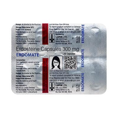 ERDOMATE 300mg Capsule 10's - General-P