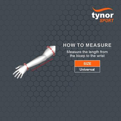 Tynor UV Protection Arm Sleeve - Black & Green (UN) 1's - Arm/Elbow Supports