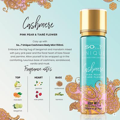 SO Unique Cashmere Body Mist 150 ml - Body Mist/Spray