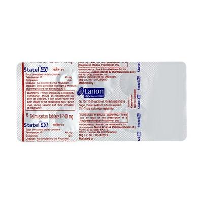 Statel 40mg Tablet 10'S - Hypertension-Ang