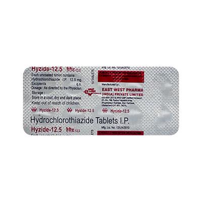 Hyzide 12.5mg Tablet 10'S - Hypertension-Diu