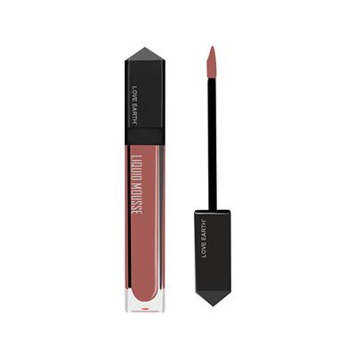 Love Earth Liquid Mousse Lipstick - Citrus Cosmo Matte Finish Lightweight Vitamin E and Jojoba Oil 6 ml - Liquid Lipsticks