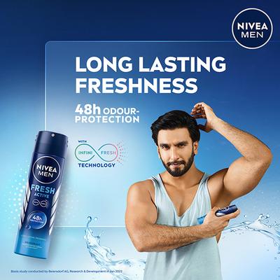 Nivea Men Deo Fresh Active 48h 150 ml - Men Deodorants/Roll-Ons