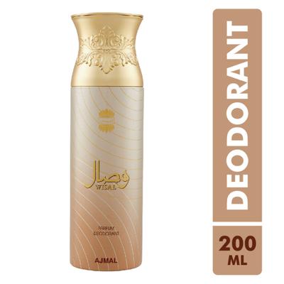 Ajmal Aurum & Wisal Deodorant Spray- For Women (Pack Of 4) 200 ml - Women Perfumes (Edt/Edp)