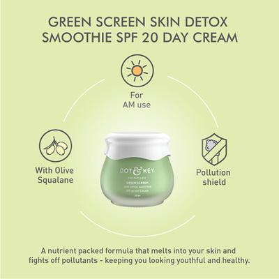 Dot & Key Green Screen Skin Detox Smoothie SPF 20 Day Cream 60 ml - Day Cream