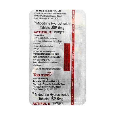 ACTIFUL 5 Tablet 15's - Hypotension-Vas